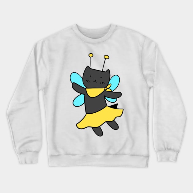 Bee Fairy Cat Crewneck Sweatshirt by saradaboru